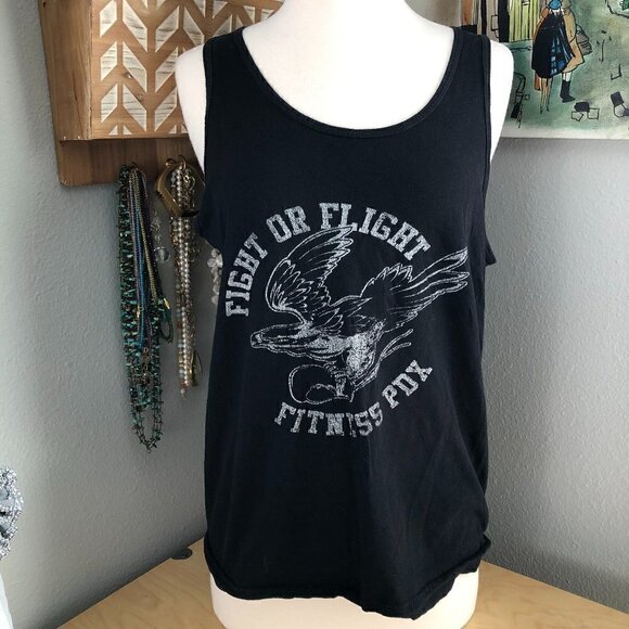 American Apparel Fight or Flight Gym Tank Top - Picture 1 of 9
